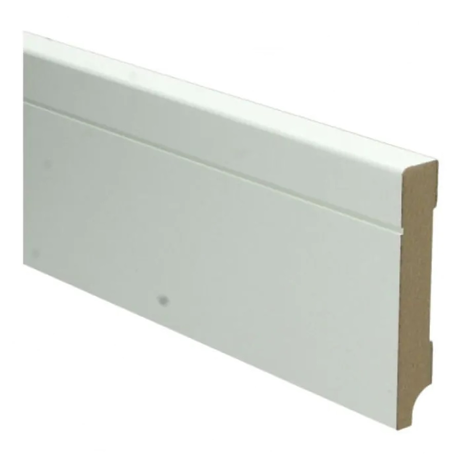 Tijdloze plinten RAL9010: klassieke witte MDF plinten die zorgen voor een elegante afwerking en bescherming van muren, geschikt voor elk interieur